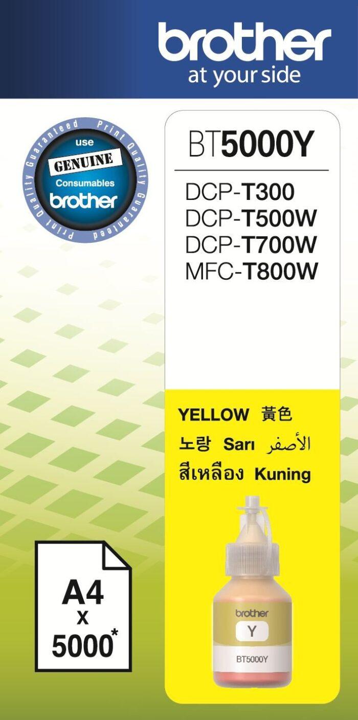 BROTHER BT5000Y Ink Bottle (Yellow) - Image 5