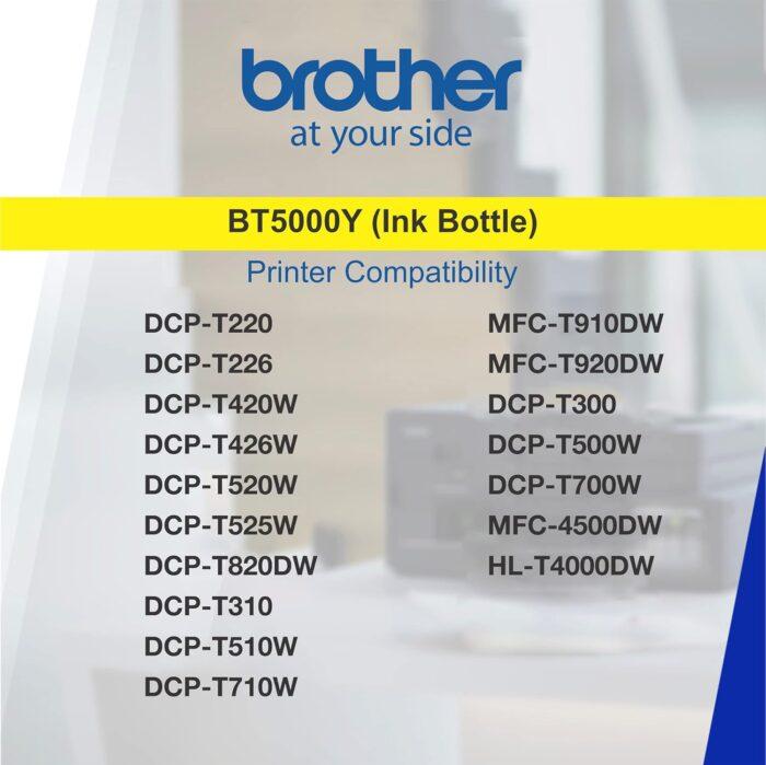 BROTHER BT5000Y Ink Bottle (Yellow) - Image 6