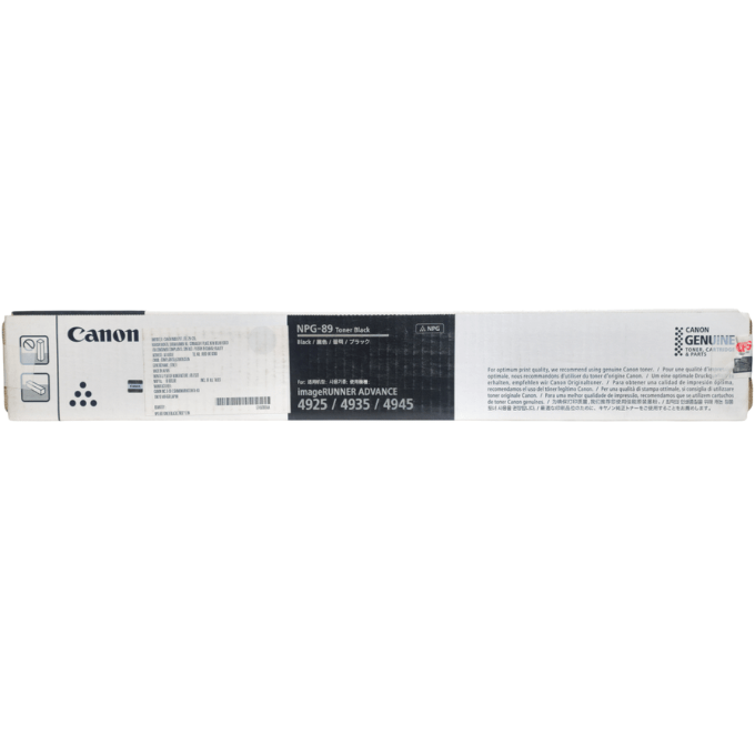 Canon Genuine NPG-89 Black Toner Cartridge