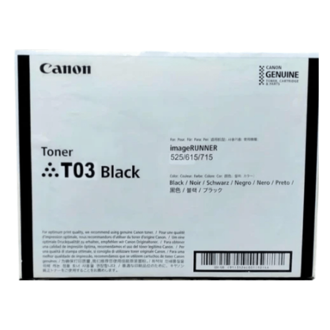 Canon Genuine TO3 Black Toner Cartridge