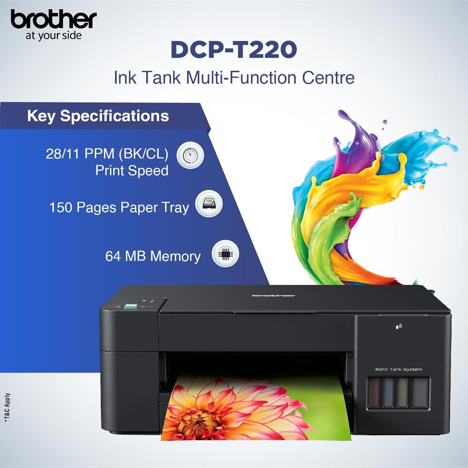 DCP-T220 Ink Tank Printer - Image 4