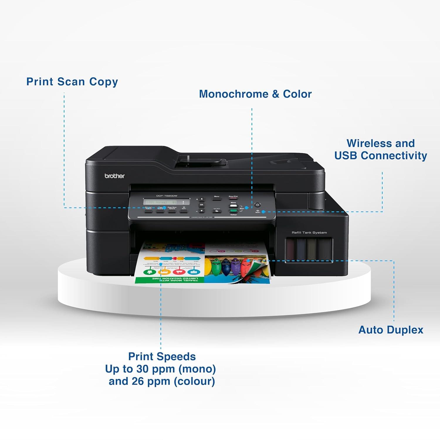 DCP-T820DW Ink Tank Printer - Image 3